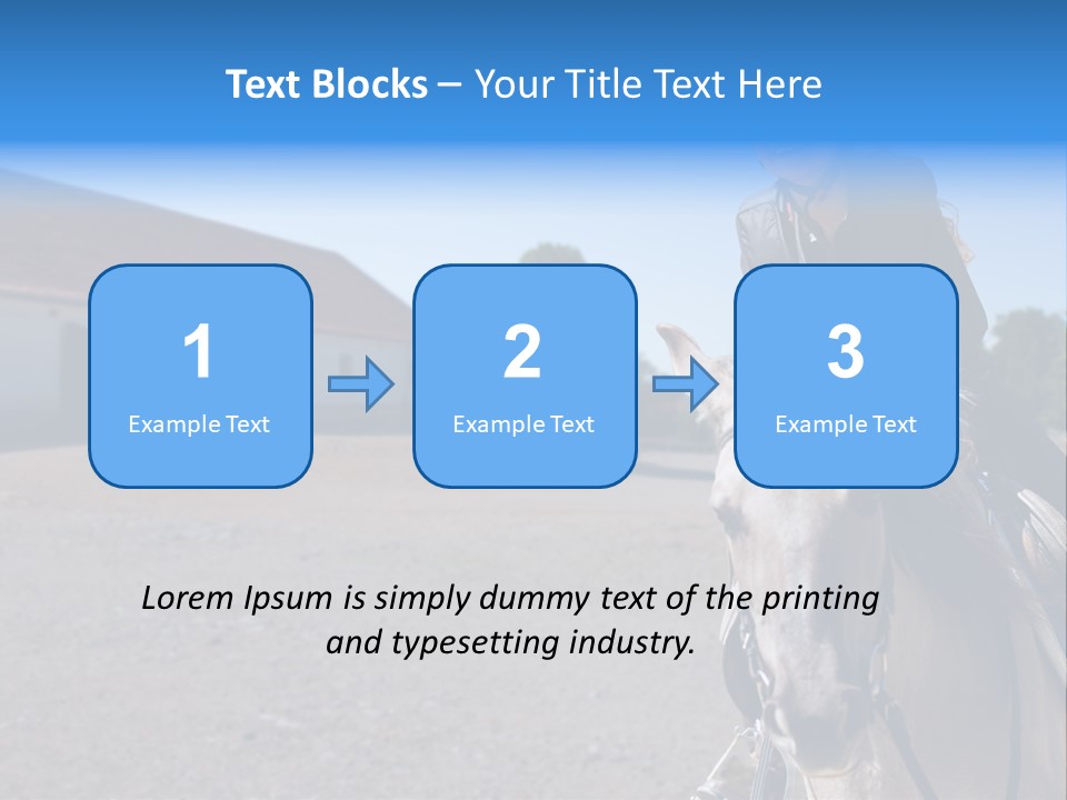 Sport Stallion Kid PowerPoint Template