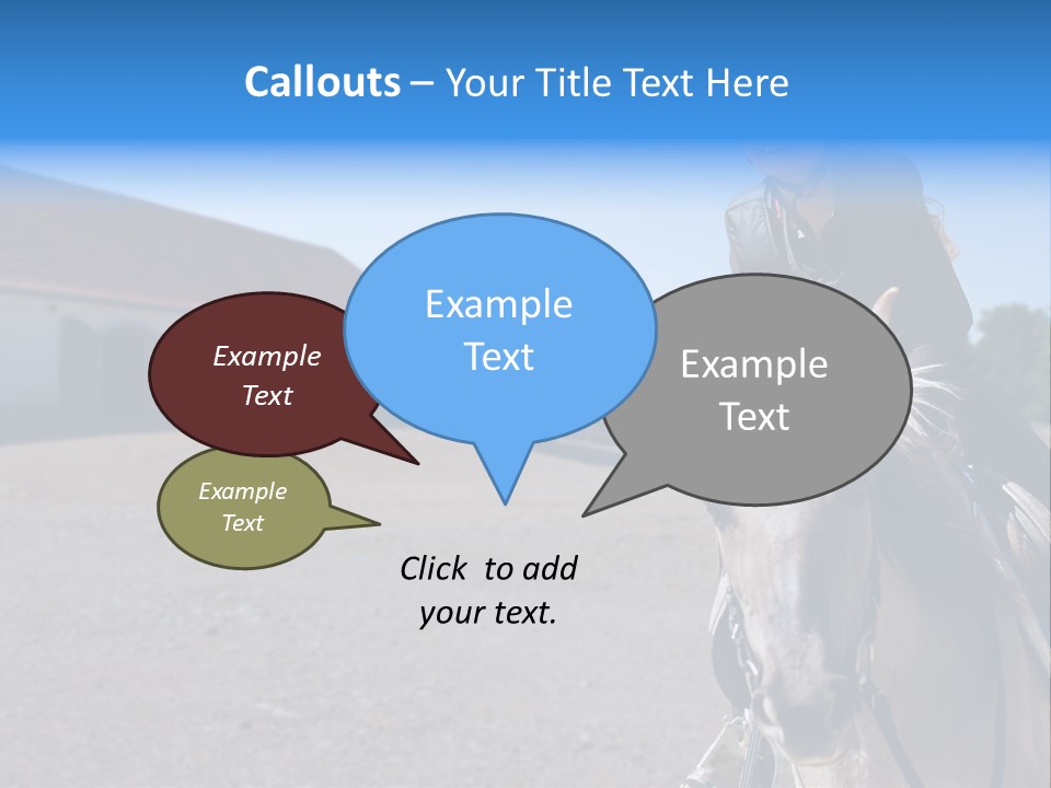 Sport Stallion Kid PowerPoint Template