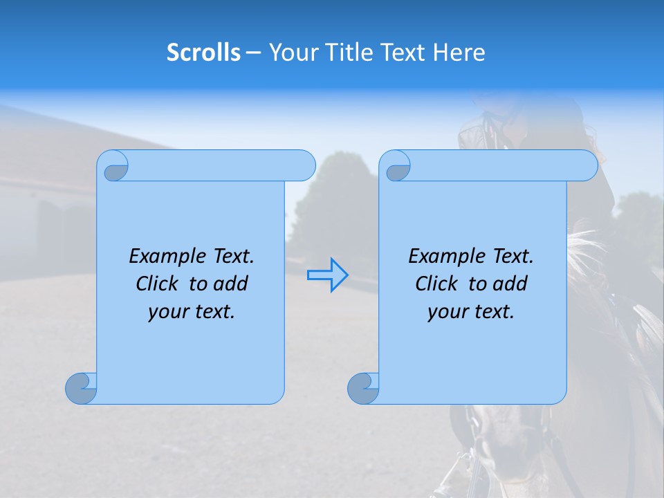 Sport Stallion Kid PowerPoint Template