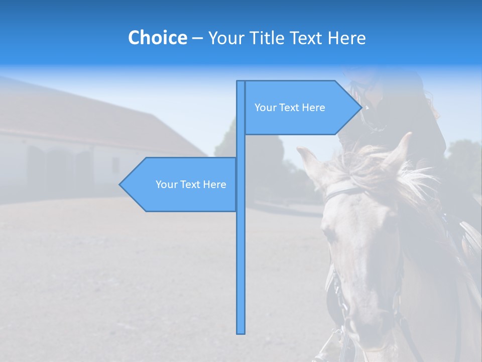 Sport Stallion Kid PowerPoint Template