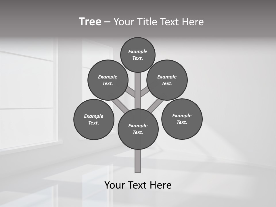 Hardwood Visualization Living PowerPoint Template