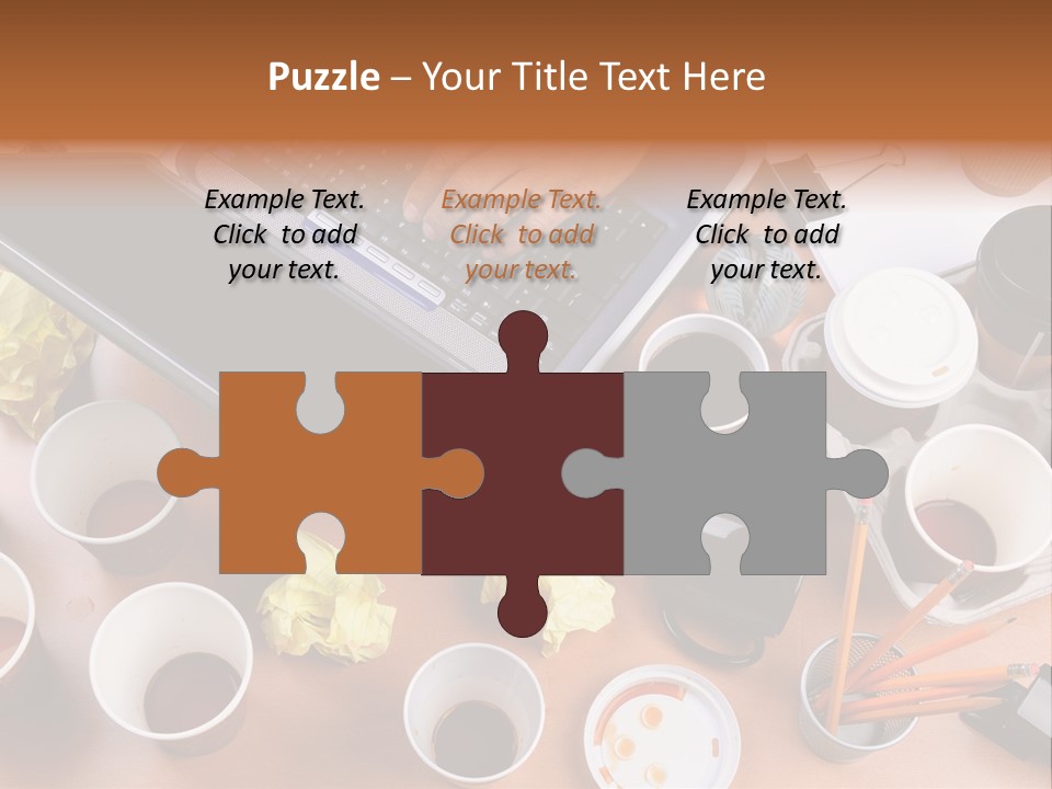 Businessman Black Paper PowerPoint Template