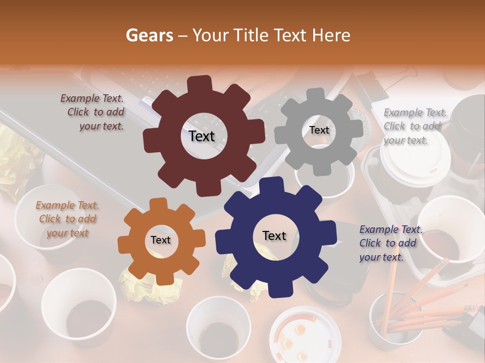 Businessman Black Paper PowerPoint Template