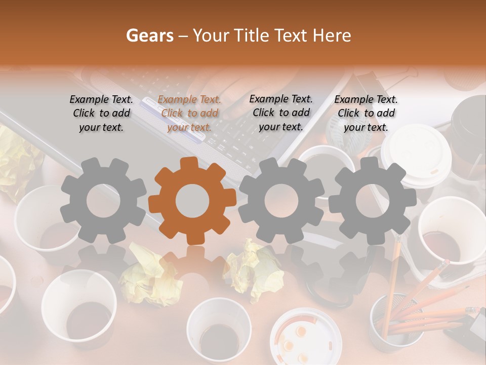 Businessman Black Paper PowerPoint Template