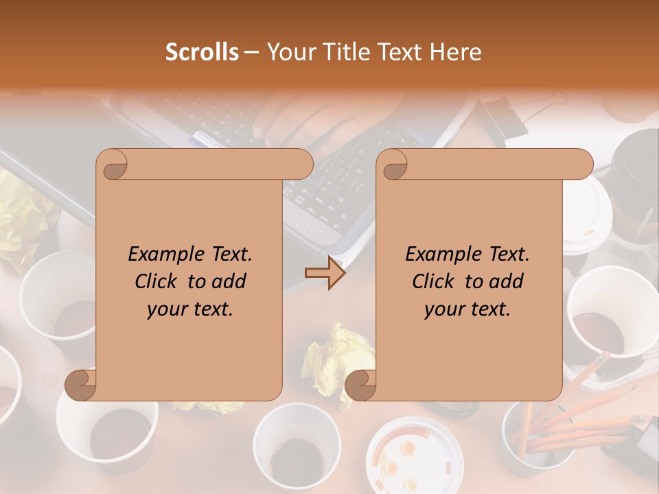 Businessman Black Paper PowerPoint Template