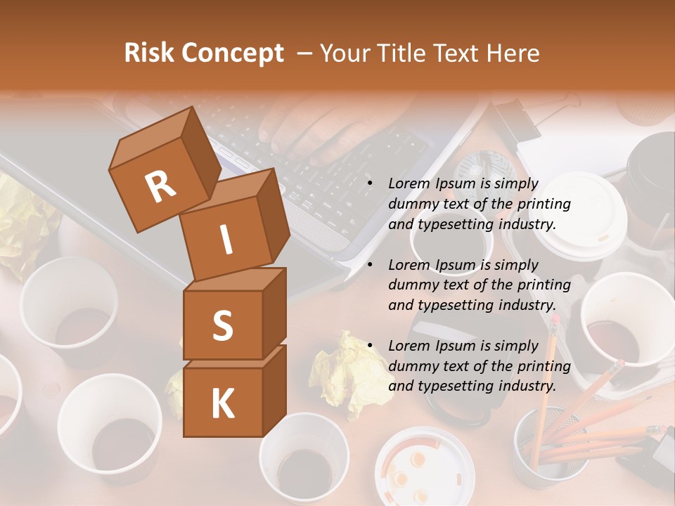 Businessman Black Paper PowerPoint Template