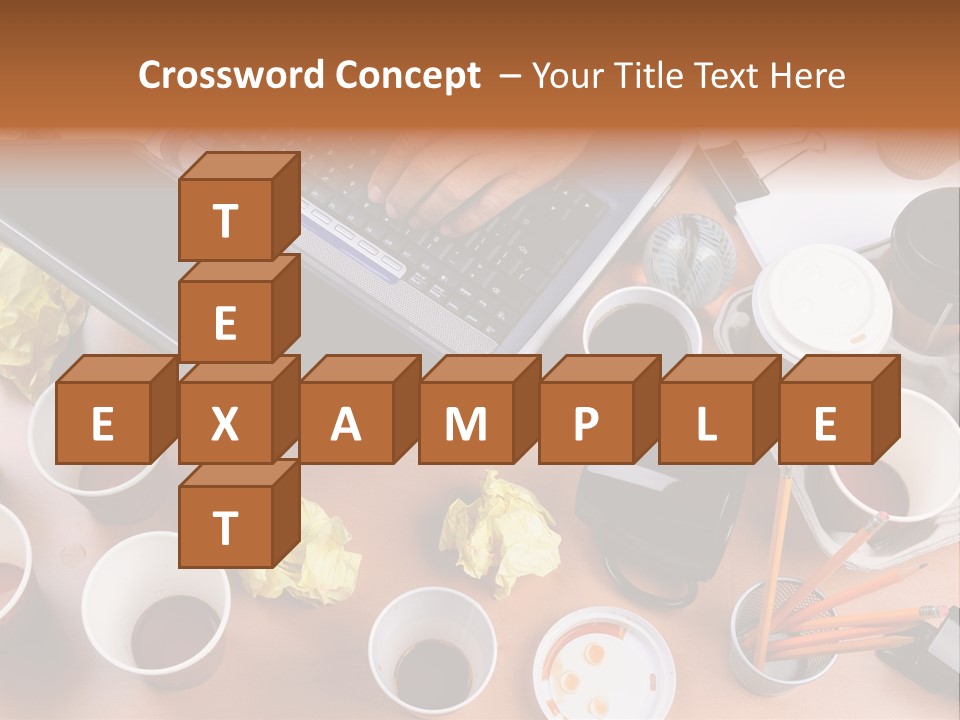 Businessman Black Paper PowerPoint Template