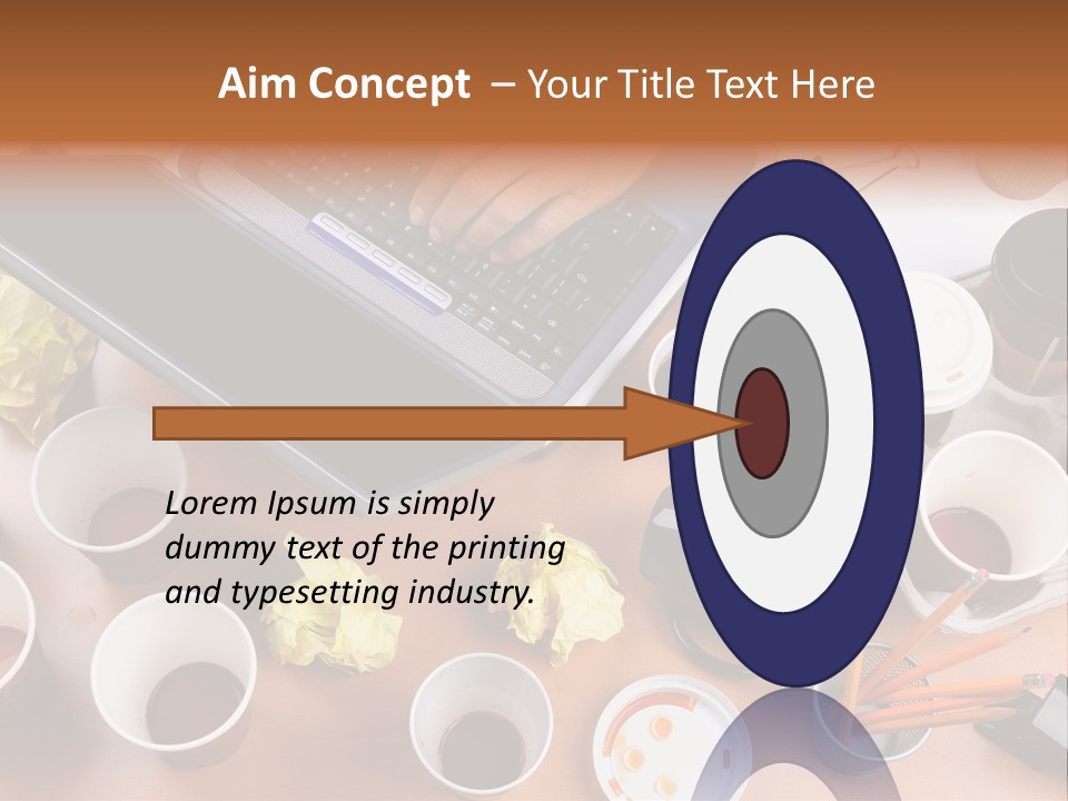 Businessman Black Paper PowerPoint Template