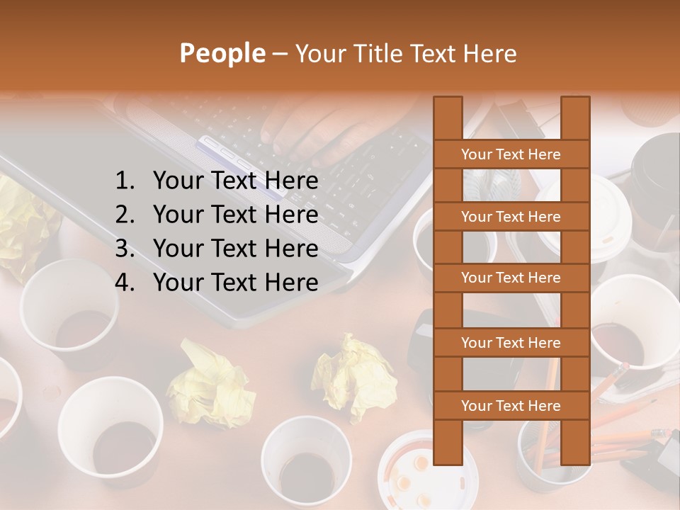 Businessman Black Paper PowerPoint Template