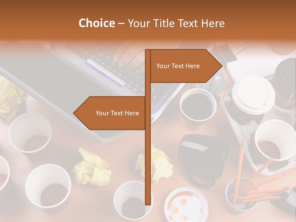 Businessman Black Paper PowerPoint Template