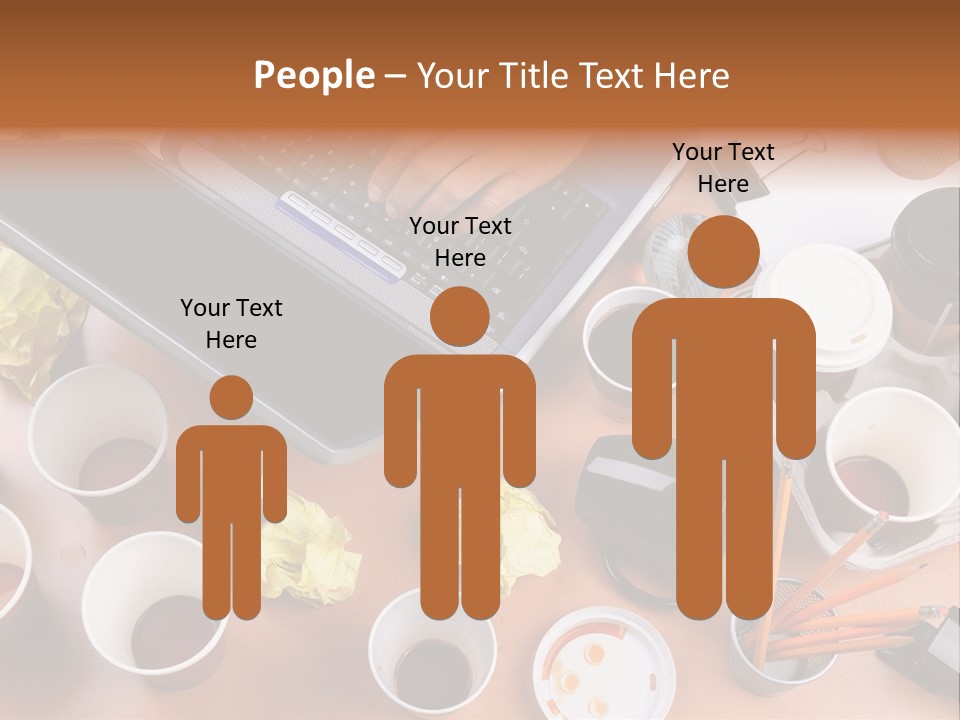 Businessman Black Paper PowerPoint Template