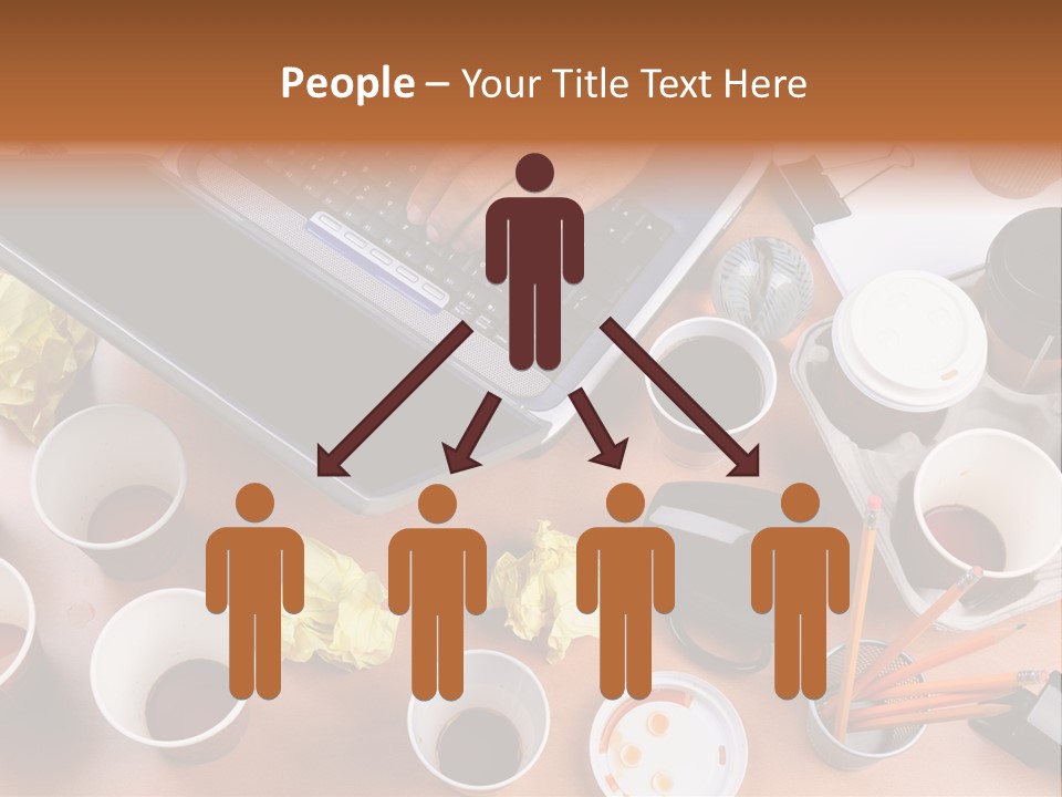 Businessman Black Paper PowerPoint Template