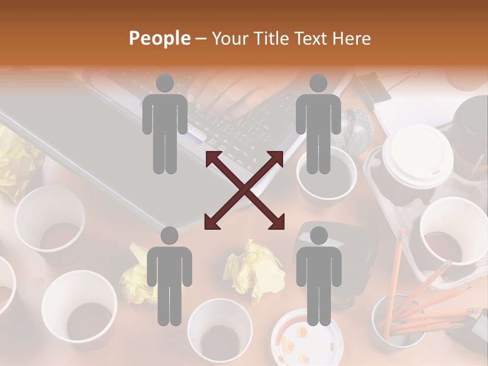 Businessman Black Paper PowerPoint Template