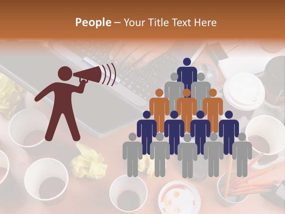 Businessman Black Paper PowerPoint Template