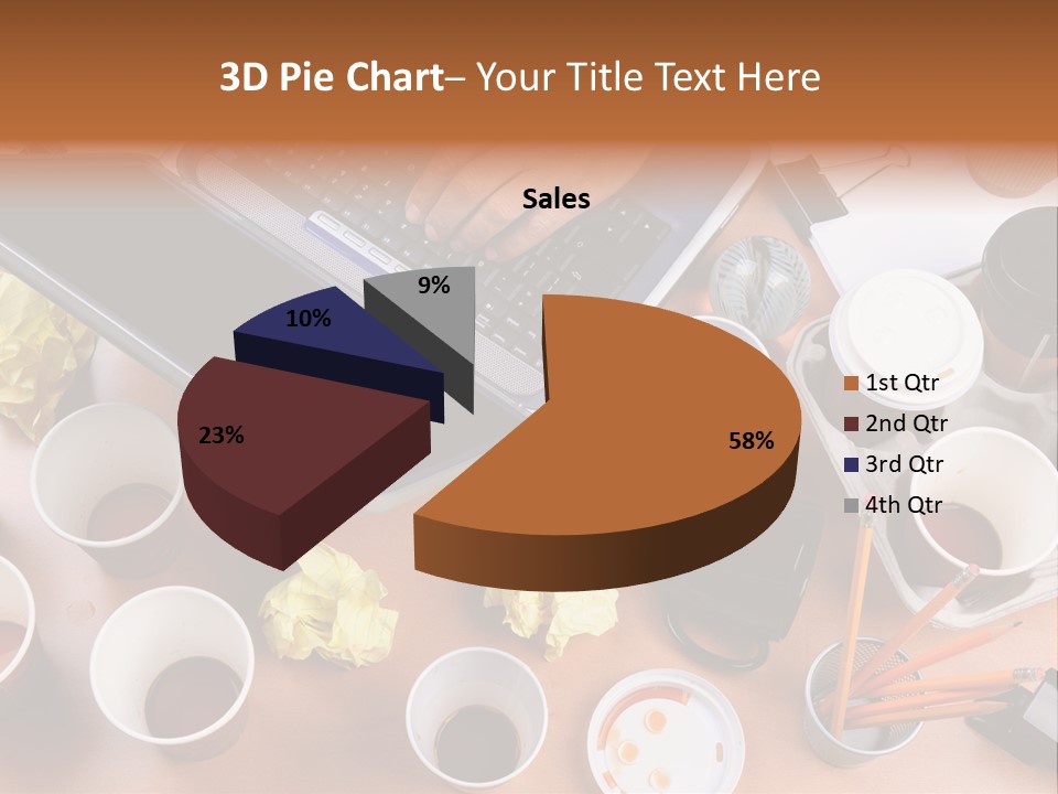 Businessman Black Paper PowerPoint Template