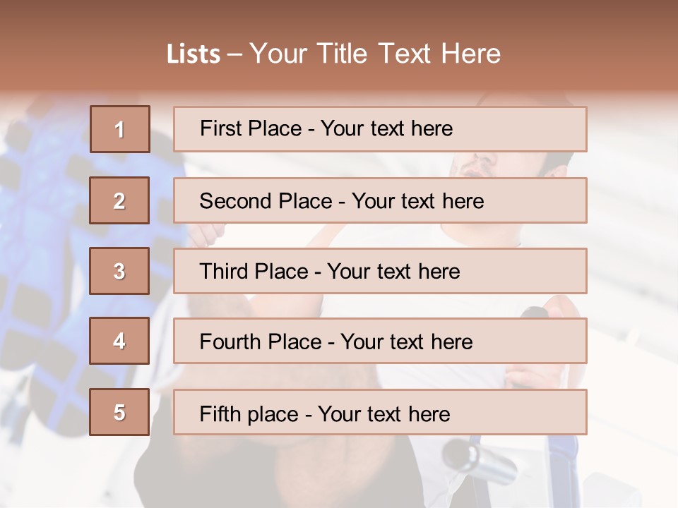 Strong Tone Man PowerPoint Template