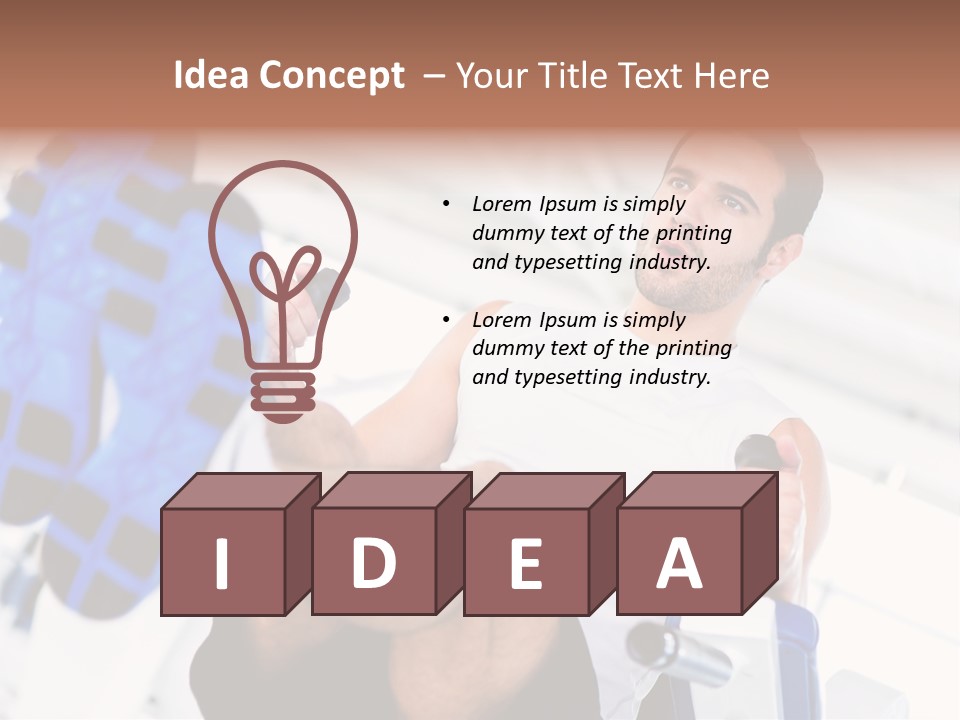 Strong Tone Man PowerPoint Template