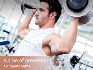Strength Fitness Strong PowerPoint Template
