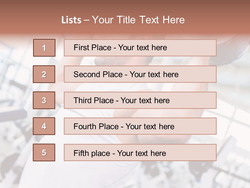 Strength Fitness Strong PowerPoint Template
