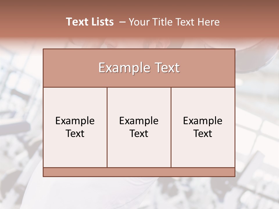 Strength Fitness Strong PowerPoint Template