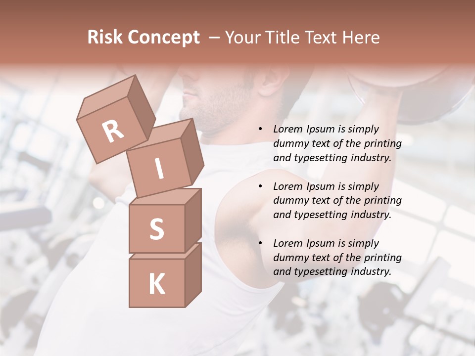 Strength Fitness Strong PowerPoint Template