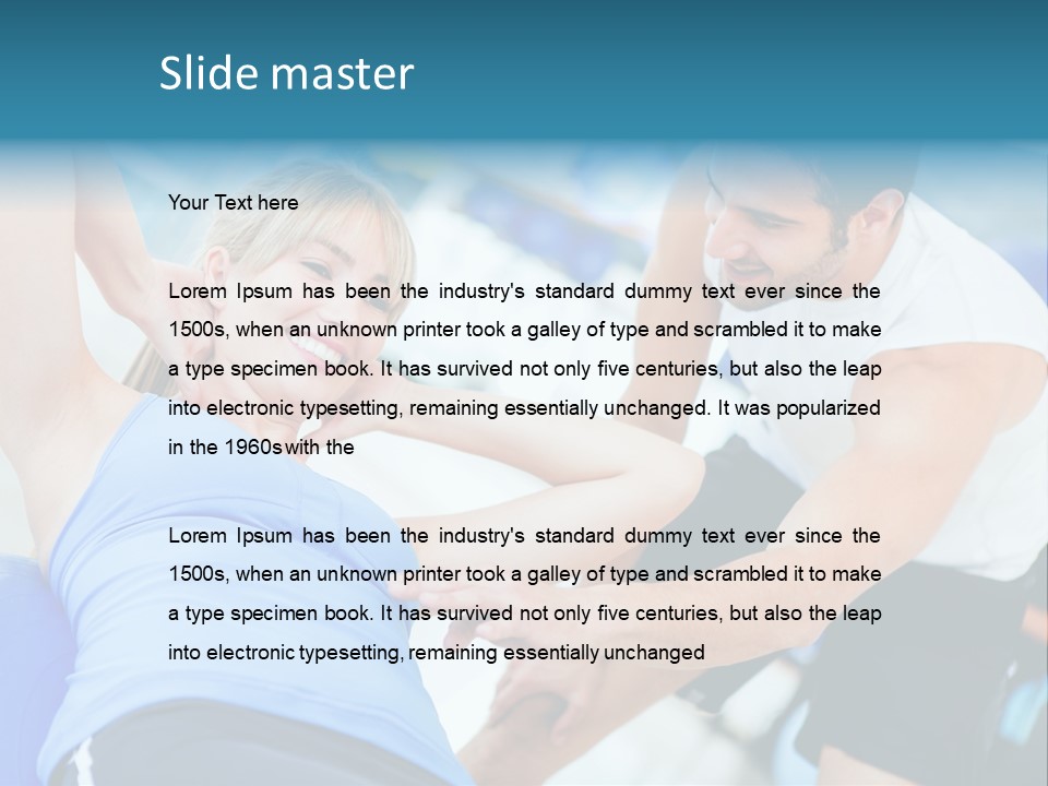 Couple Hispanic Abdominals PowerPoint Template