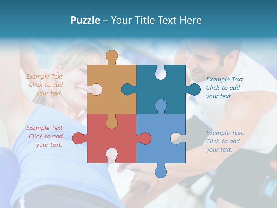 Couple Hispanic Abdominals PowerPoint Template