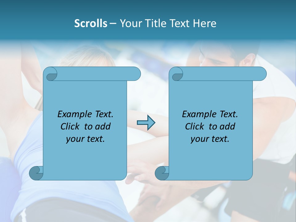Couple Hispanic Abdominals PowerPoint Template