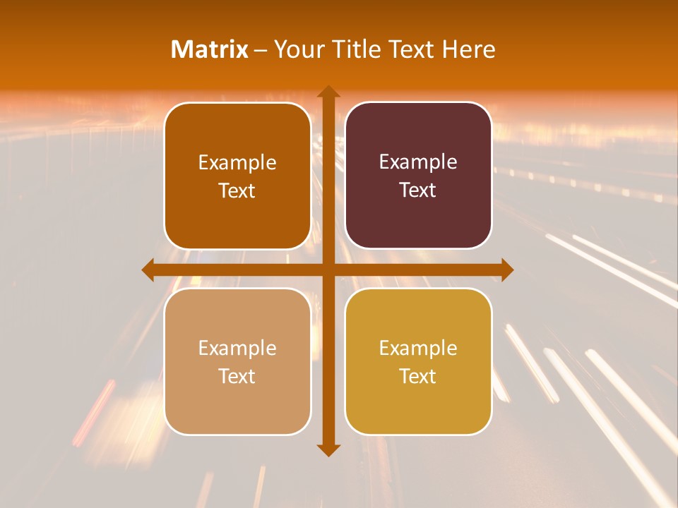 Smog Long Exposure Multiple Lane PowerPoint Template