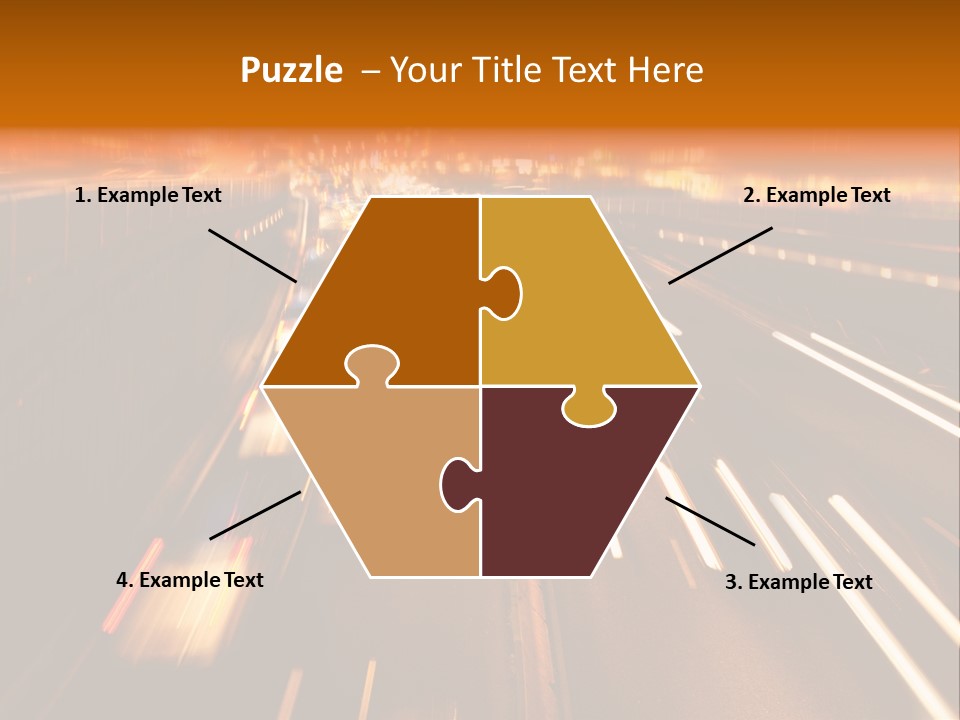 Smog Long Exposure Multiple Lane PowerPoint Template