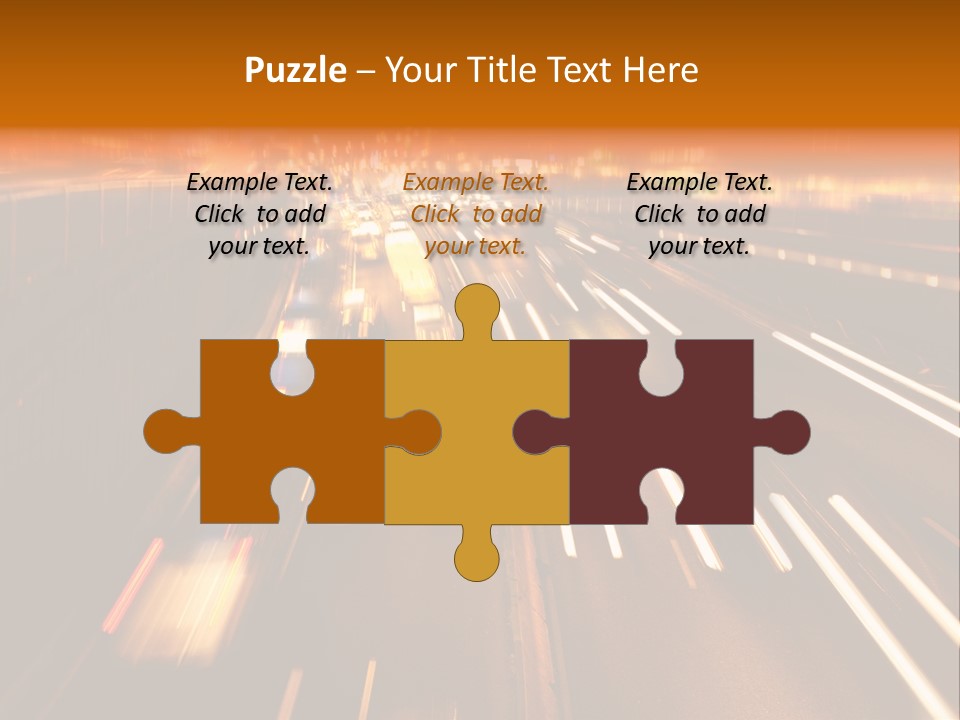 Smog Long Exposure Multiple Lane PowerPoint Template