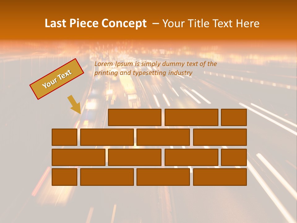 Smog Long Exposure Multiple Lane PowerPoint Template