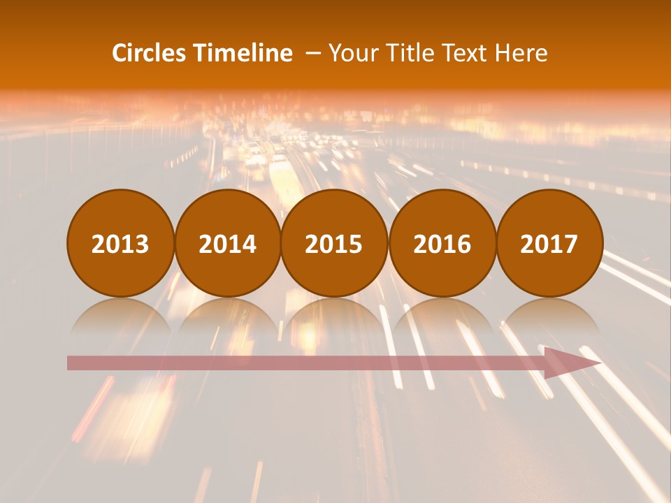 Smog Long Exposure Multiple Lane PowerPoint Template