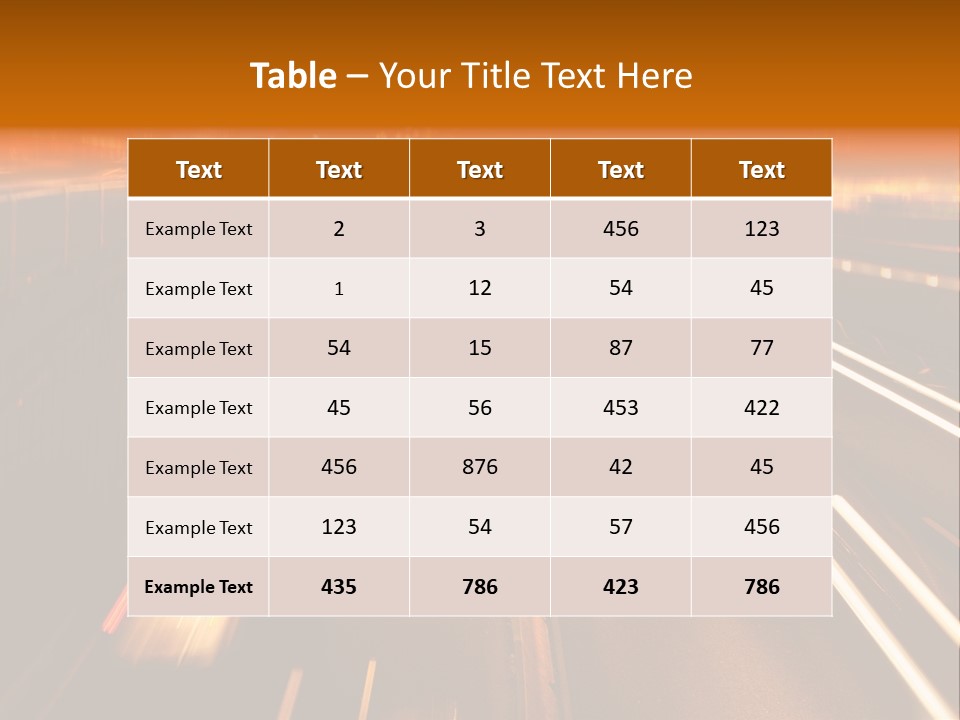 Smog Long Exposure Multiple Lane PowerPoint Template