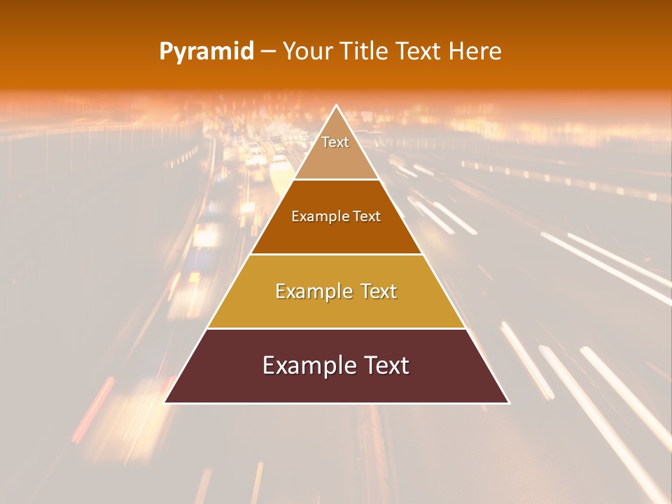 Smog Long Exposure Multiple Lane PowerPoint Template