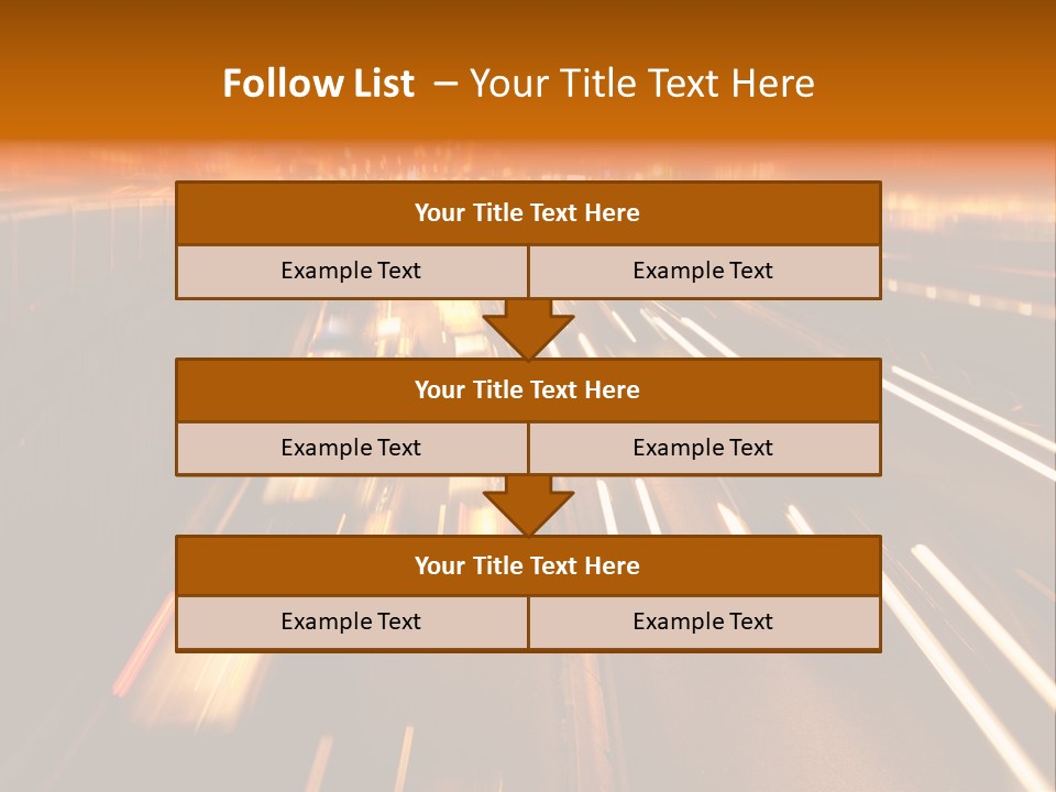 Smog Long Exposure Multiple Lane PowerPoint Template