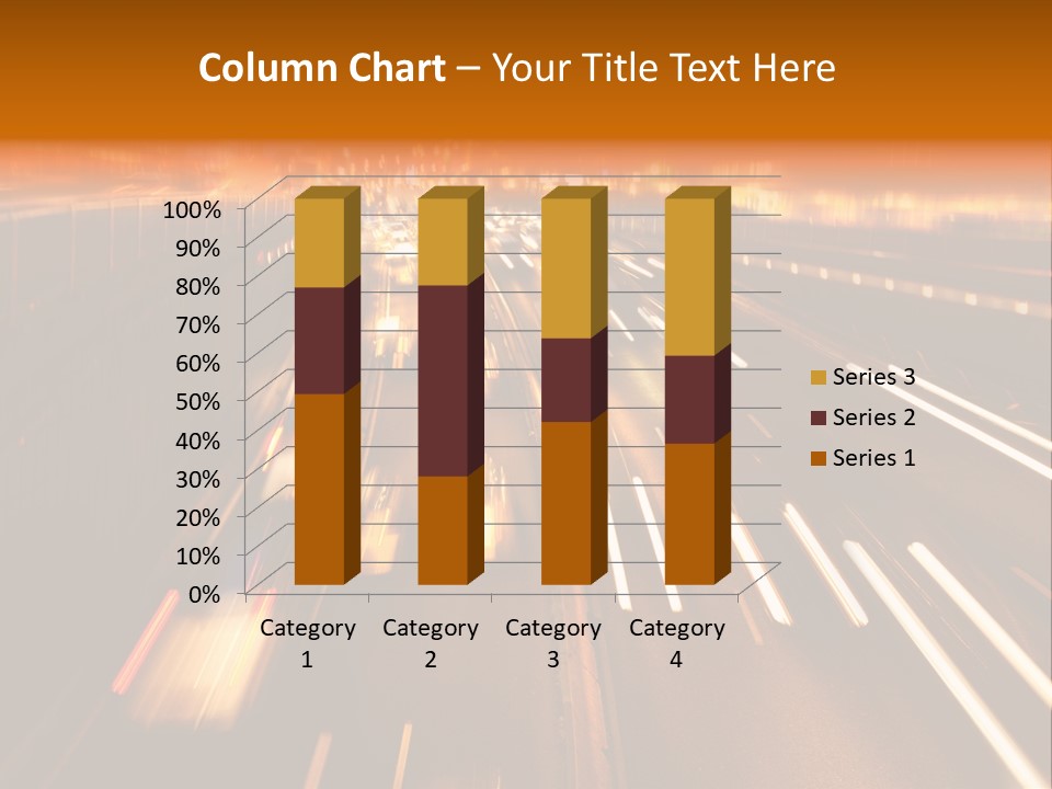 Smog Long Exposure Multiple Lane PowerPoint Template