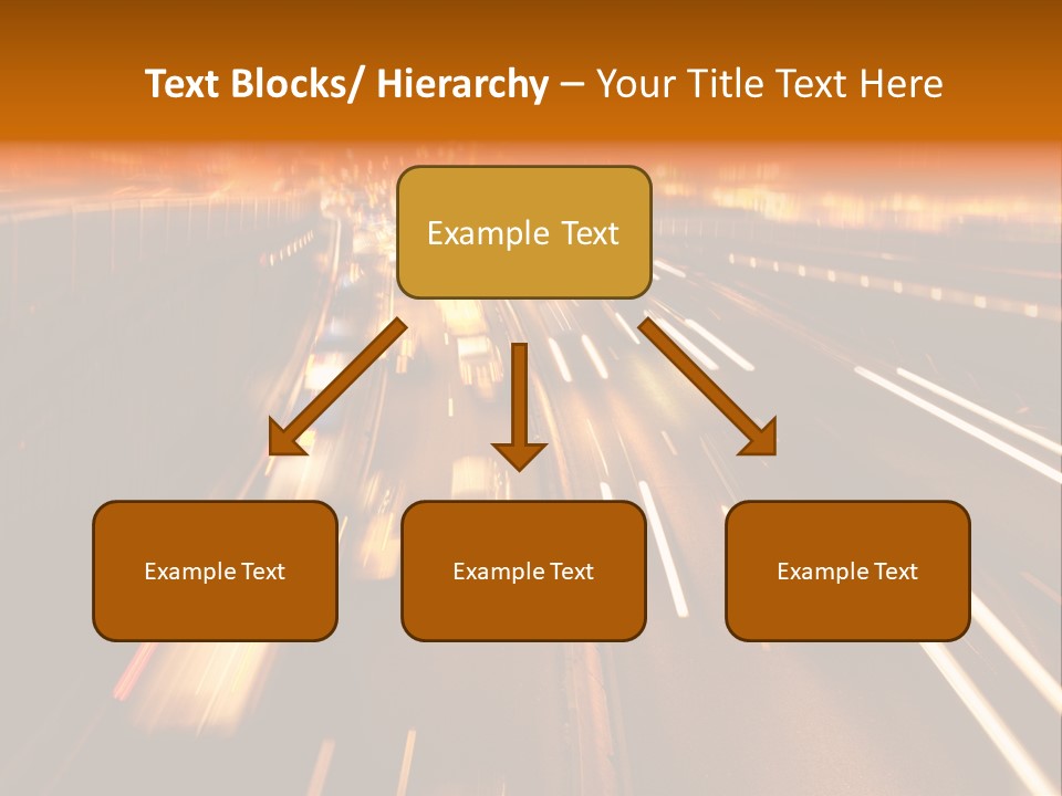 Smog Long Exposure Multiple Lane PowerPoint Template
