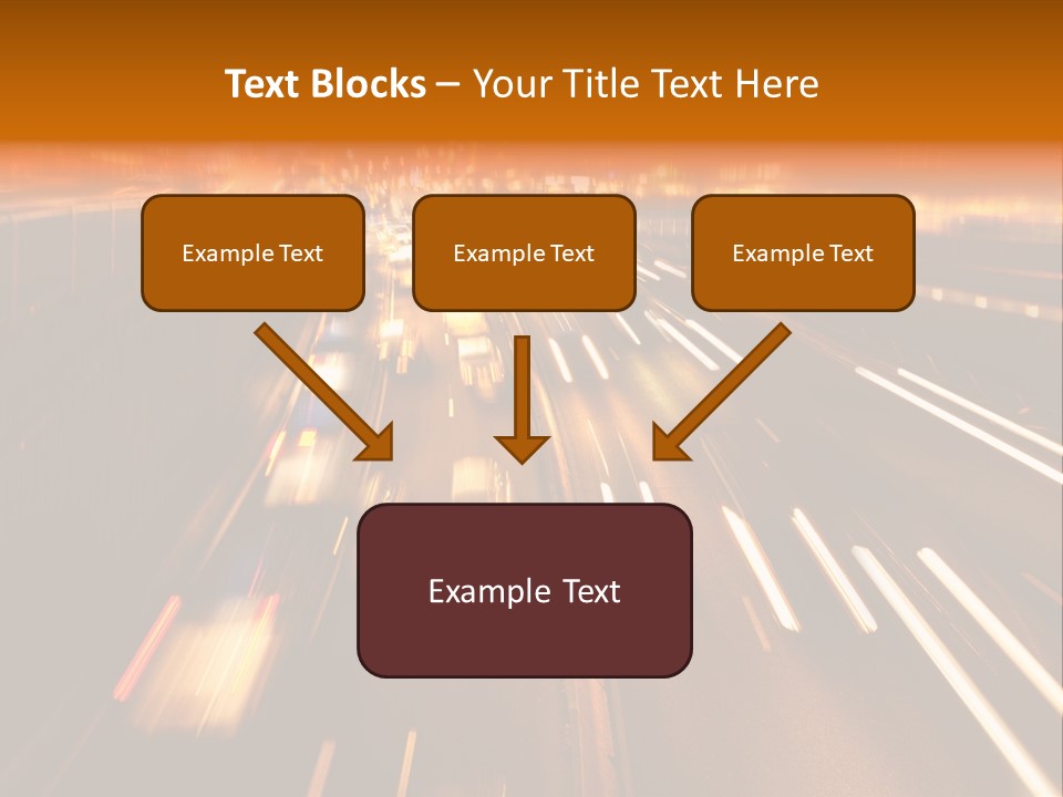 Smog Long Exposure Multiple Lane PowerPoint Template
