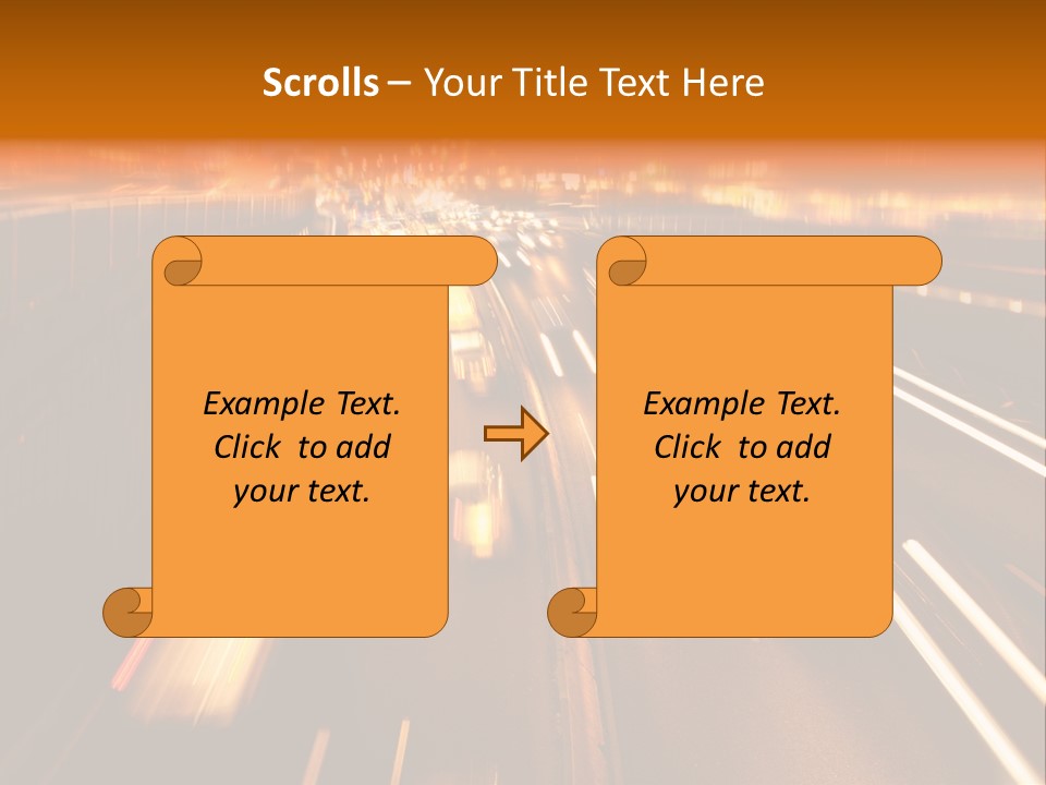 Smog Long Exposure Multiple Lane PowerPoint Template