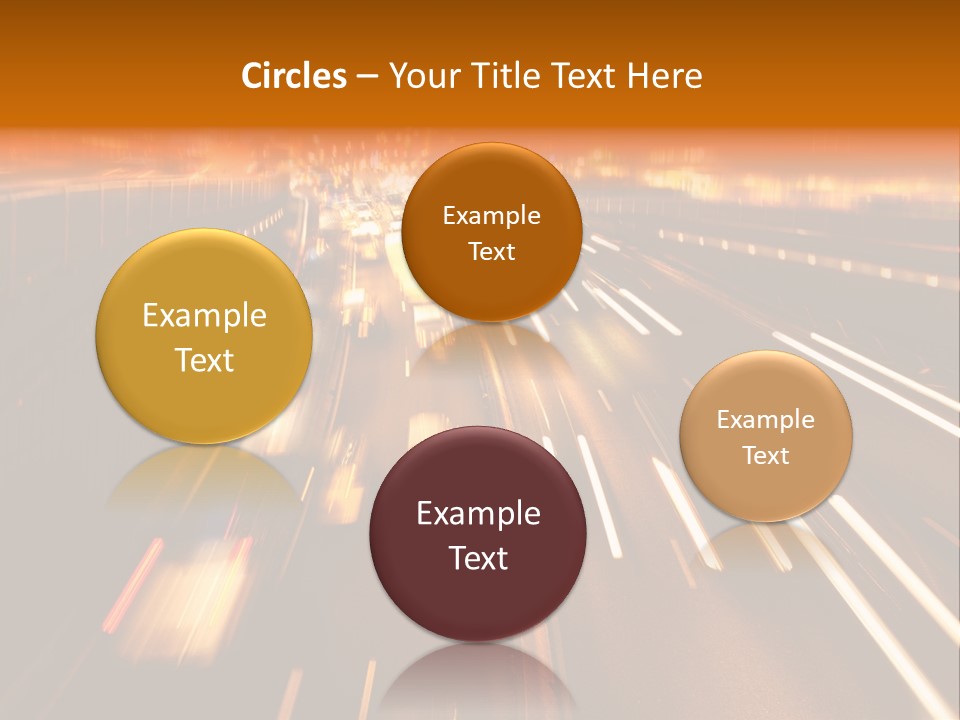 Smog Long Exposure Multiple Lane PowerPoint Template