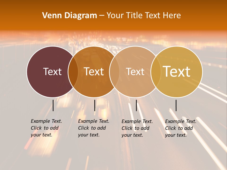 Smog Long Exposure Multiple Lane PowerPoint Template