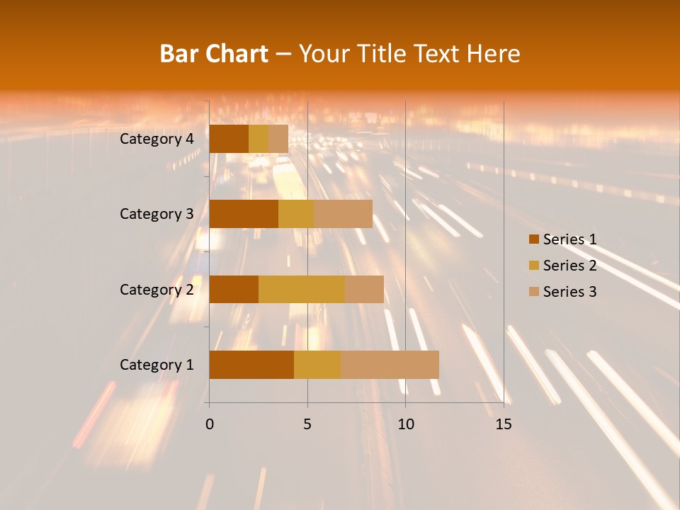 Smog Long Exposure Multiple Lane PowerPoint Template