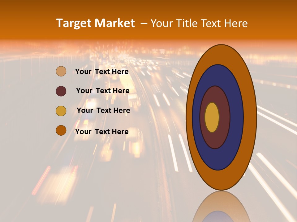 Smog Long Exposure Multiple Lane PowerPoint Template