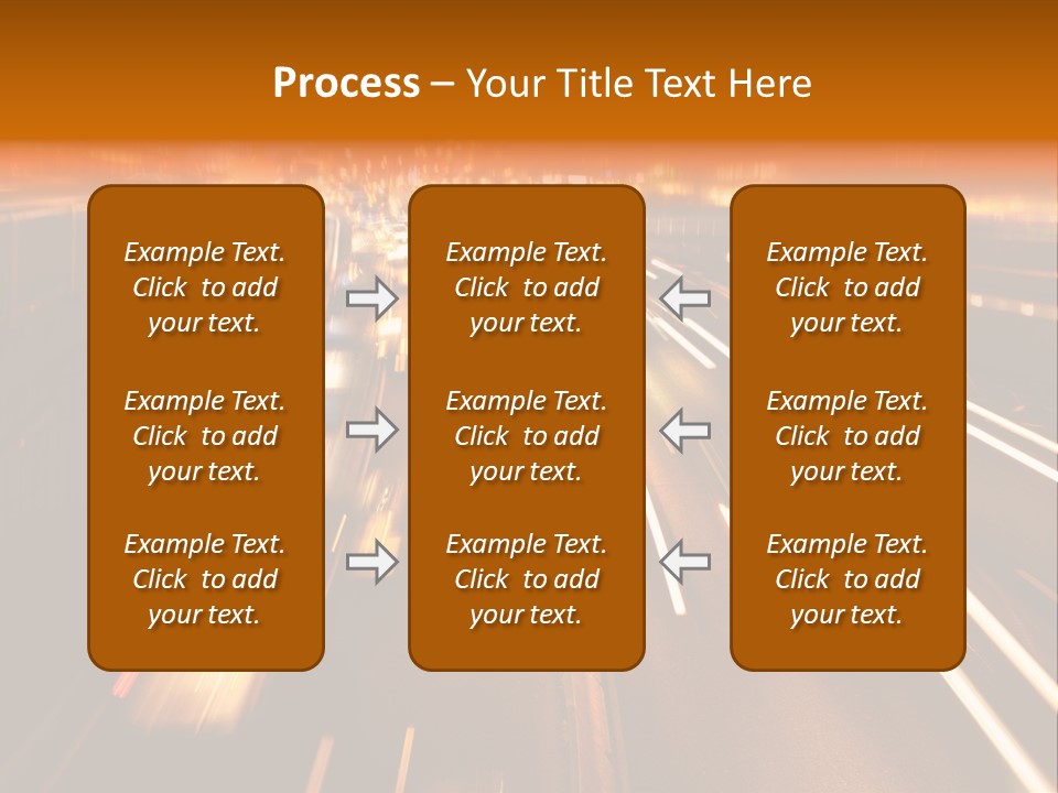 Smog Long Exposure Multiple Lane PowerPoint Template