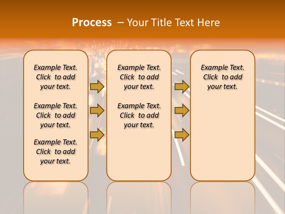 Smog Long Exposure Multiple Lane PowerPoint Template