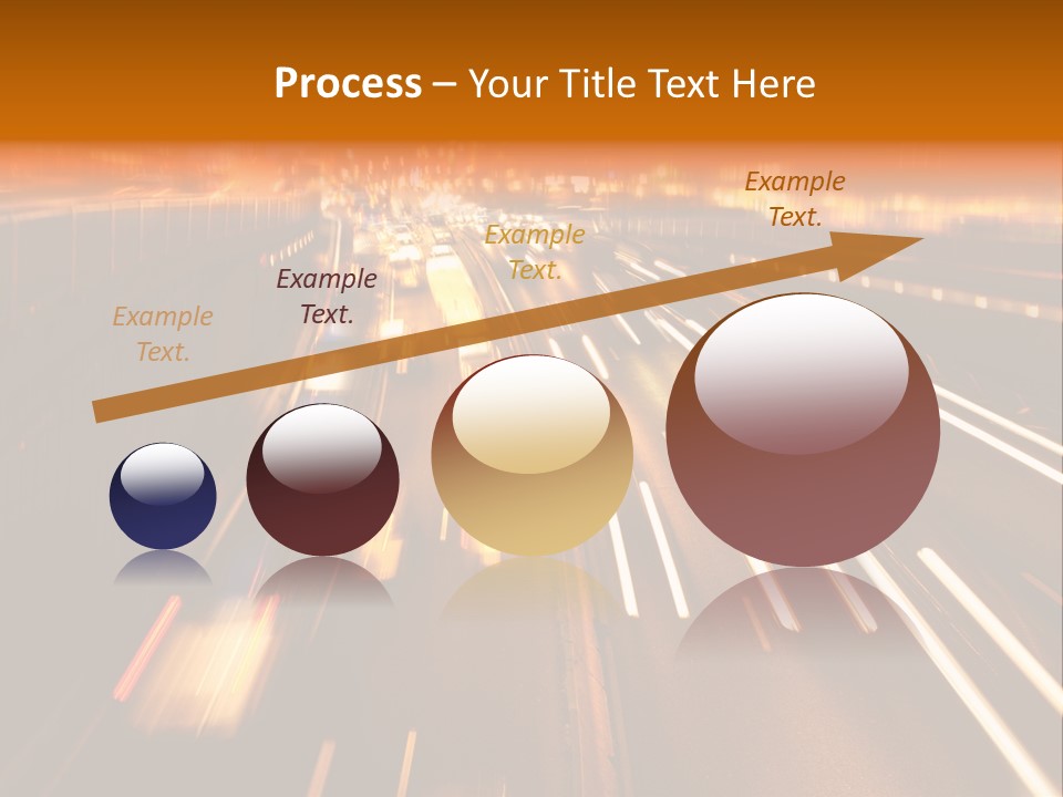 Smog Long Exposure Multiple Lane PowerPoint Template