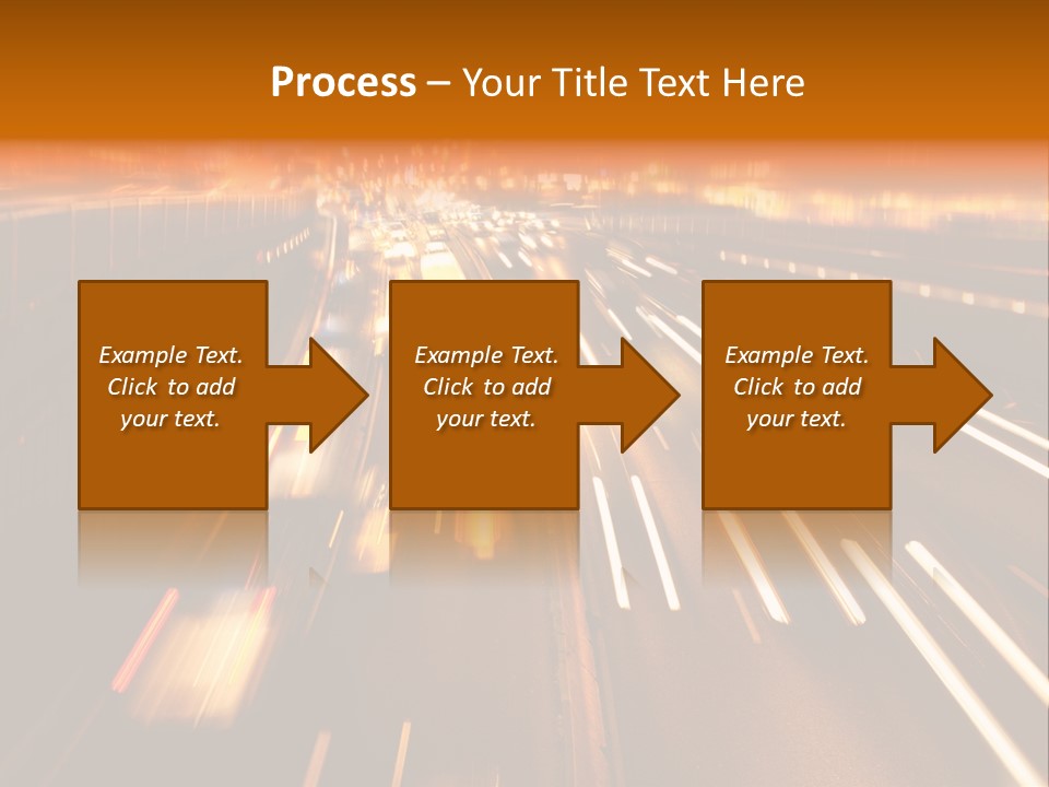 Smog Long Exposure Multiple Lane PowerPoint Template