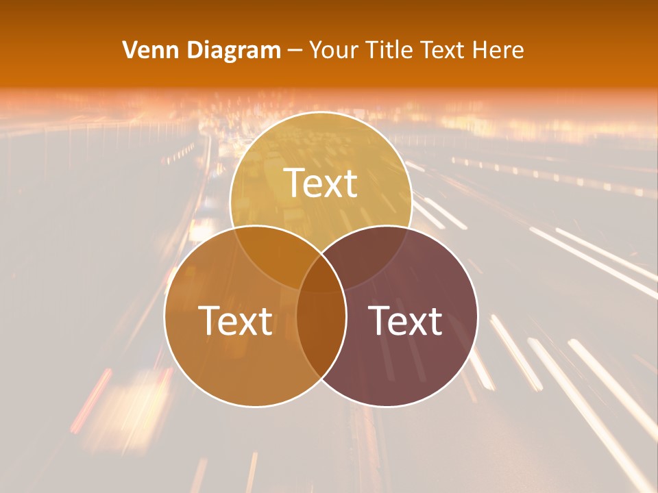 Smog Long Exposure Multiple Lane PowerPoint Template