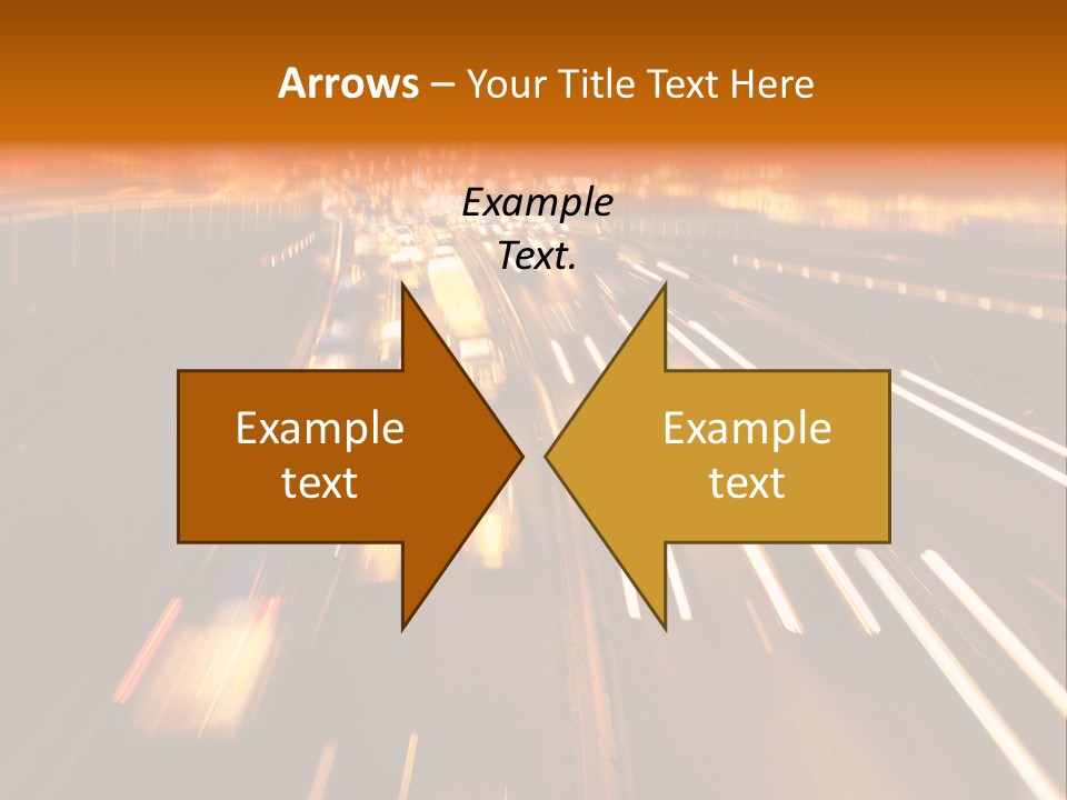 Smog Long Exposure Multiple Lane PowerPoint Template